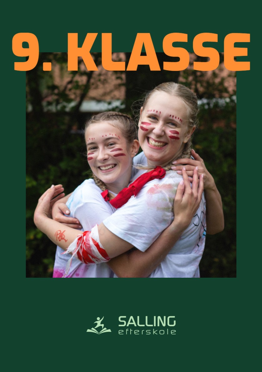Forsiden af Salling Efterskoles folder om 9. klasse